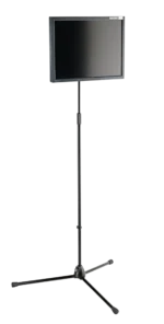K&M black LCD TFT screen adapter mounting bracket with adjustment features