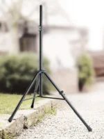 K&M leveling leg for speakers and lighting equipment dimensional specifications diagram