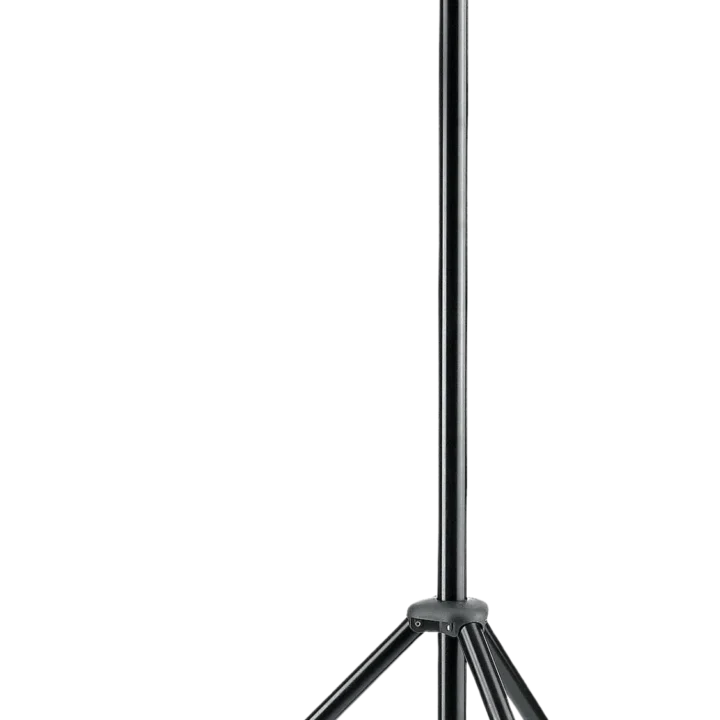 K&M black light stand with adjustable height and stable tripod base for studio lighting