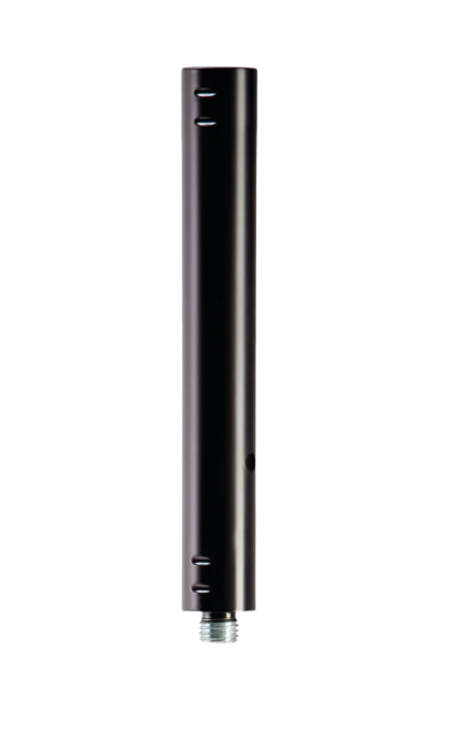 K&M M20 35mm microphone stand adapter in black finish, front view