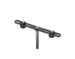 K&M microphone bar black professional mounting bracket with adjustment mechanisms and hardware