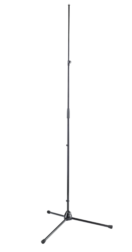 K-M Microphone Stand XL with adjustable boom arm and counterweight system, front view