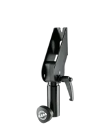 K&M black mounting adapter for 35mm tubes, professional audio equipment accessory