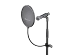 K&M Popkiller black pop filter mesh screen close-up detail showing acoustic foam construction