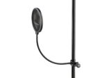 K&M Popkiller black pop filter dimensional diagram showing measurements and specifications