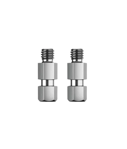 K&M quick release bolt 3/8 inch zinc plated metal hardware component front view