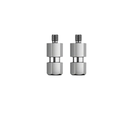 K&M quick release bolt 1/4 inch zinc plated hardware component front view