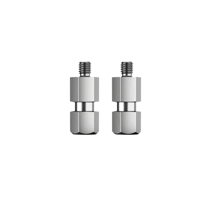 K&M quick release bolt 1/4 inch zinc plated hardware component front view