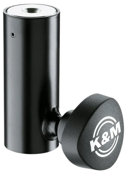 K&M reducer flange black metal hardware component front view