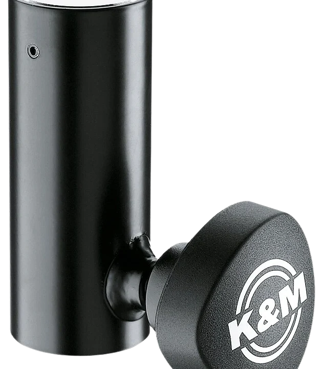 K&M reducer flange black metal hardware component front view