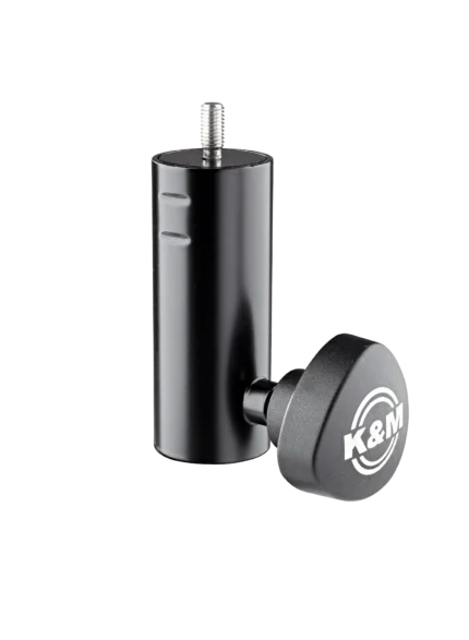 K&M reducer flange M8 x 18mm black metal hardware component front view