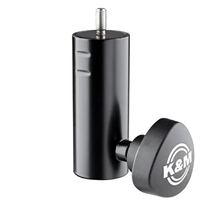 K&M reducer flange M8 x 18mm black metal hardware component front view