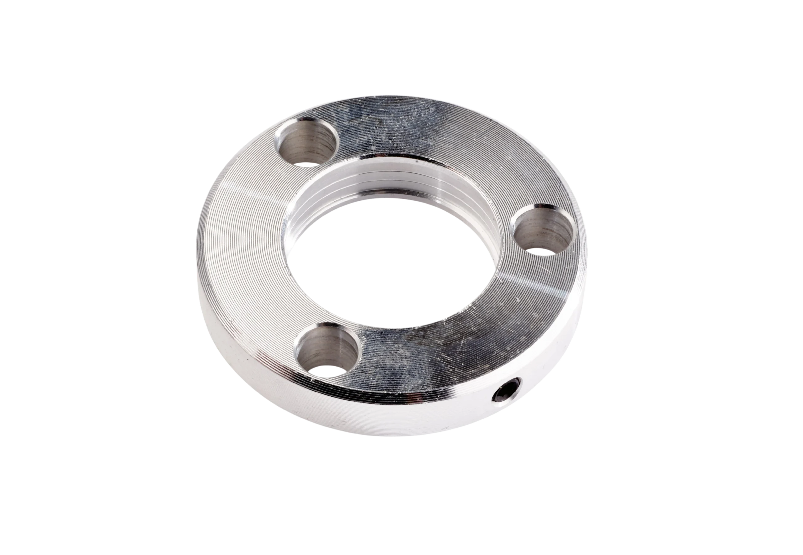 K&M Rigging Collar Aluminum Hardware Front View K&M aluminum rigging collar with secure locking mechanism and professional hardware mounting