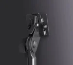 K&M sheet music holder black with adjustable stand and music clip detail
