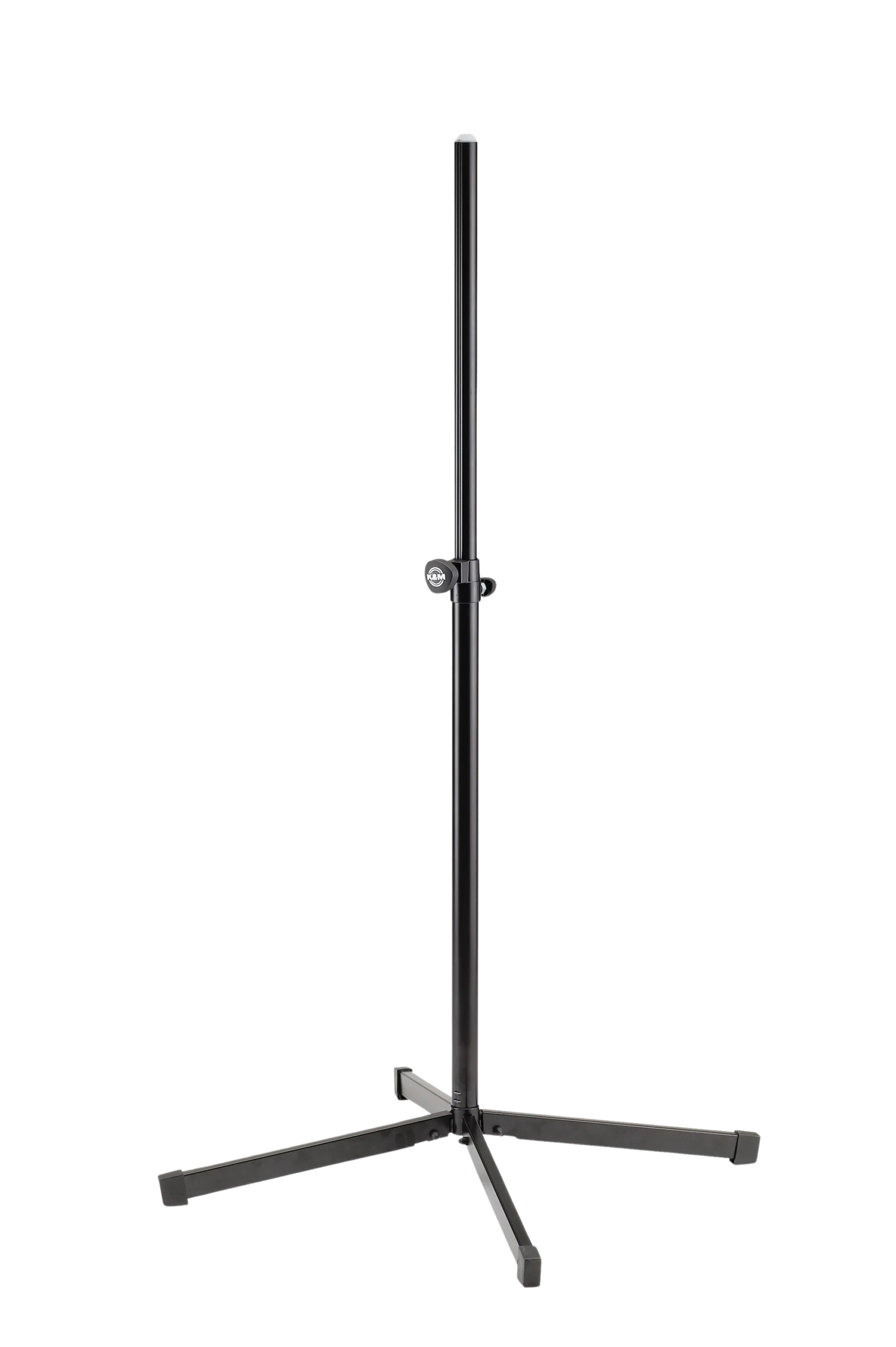 K&M Speaker Stand Black Professional Audio Support K&M black speaker stand with adjustable height and stable base for studio monitoring