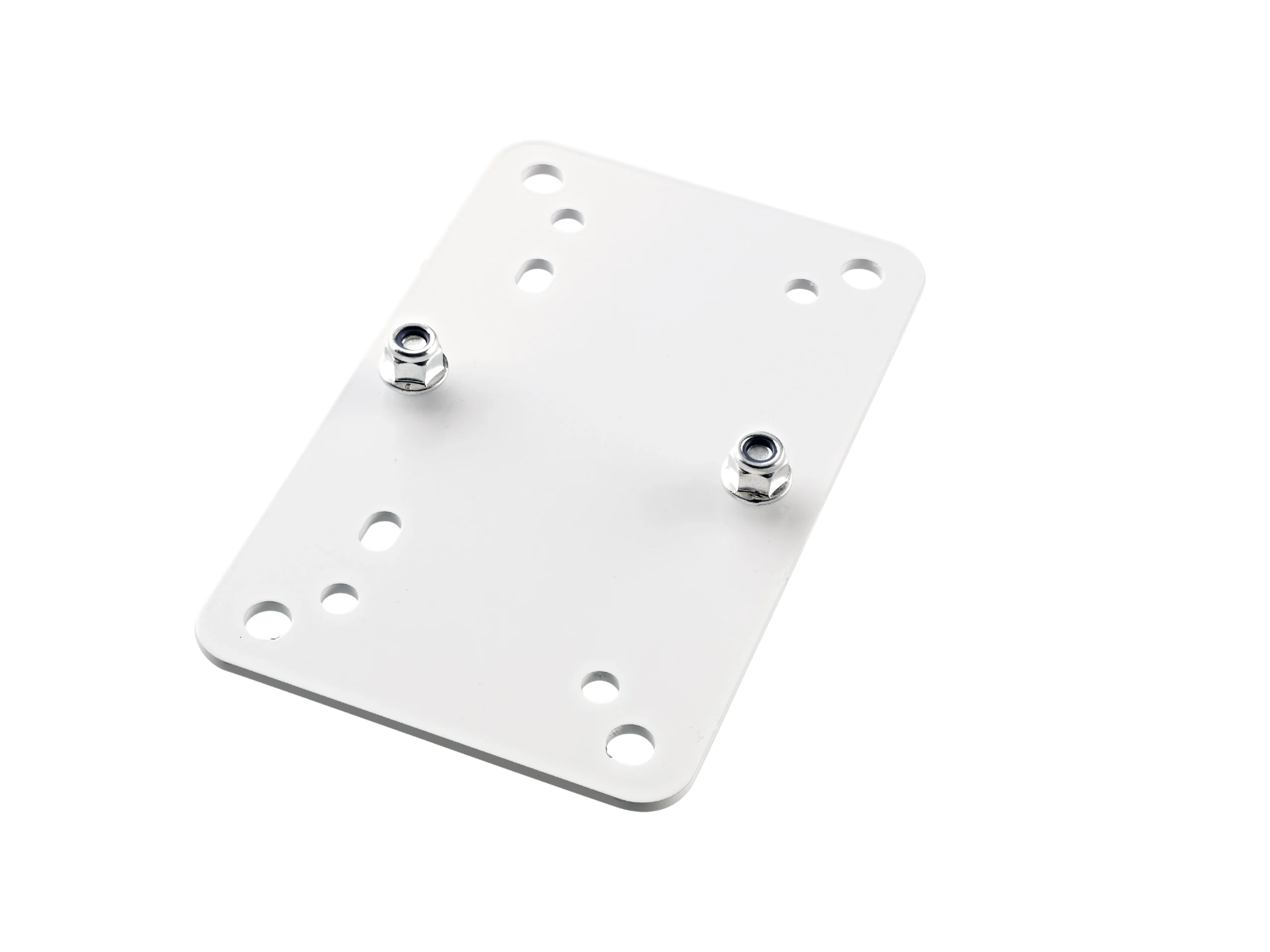 K&M Speaker Wall Mount Adapter Plate 2 Black K&M speaker wall mount adapter plate 2 in black finish, front view showing mounting surface