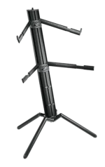 K&M Spider Pro black anodized keyboard stand with adjustable legs and professional construction