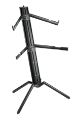 K&M Spider Pro black anodized keyboard stand with adjustable legs and professional construction