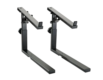 K&M black stacker attachment for 18810 microphone stand front view