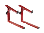 K&M red stacker attachment for 18810 microphone stand front view