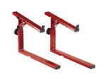K&M red stacker attachment for 18810 microphone stand front view