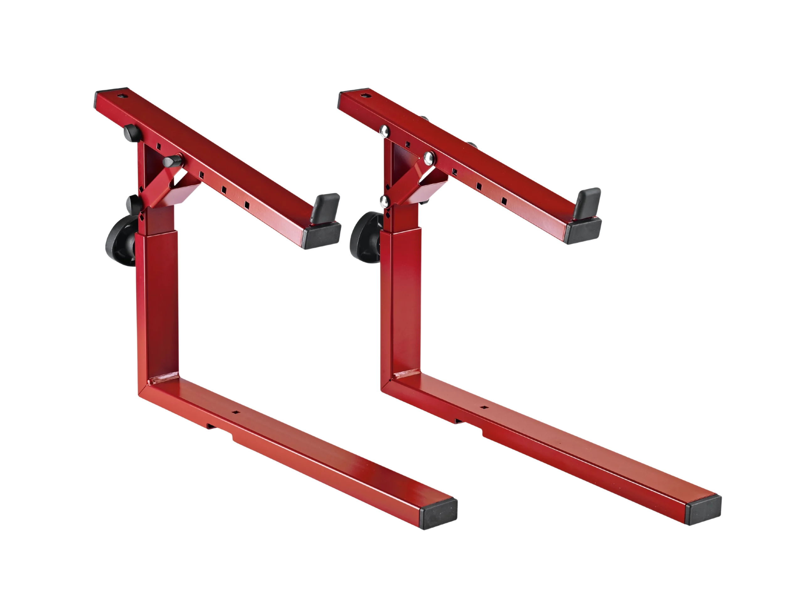 K&M Stacker for 18810 Stand Red K&M red stacker attachment for 18810 microphone stand front view