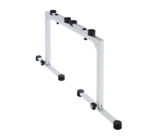 K&M table-style keyboard stand pure white dimensional diagram with measurements and specifications