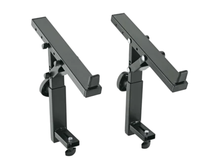 K&M third tier stacker attachment for 18810 and 18820 stands, black finish, front view