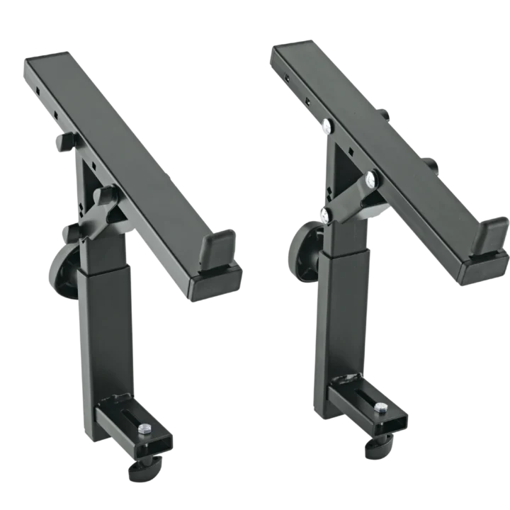 K&M third tier stacker attachment for 18810 and 18820 stands, black finish, front view