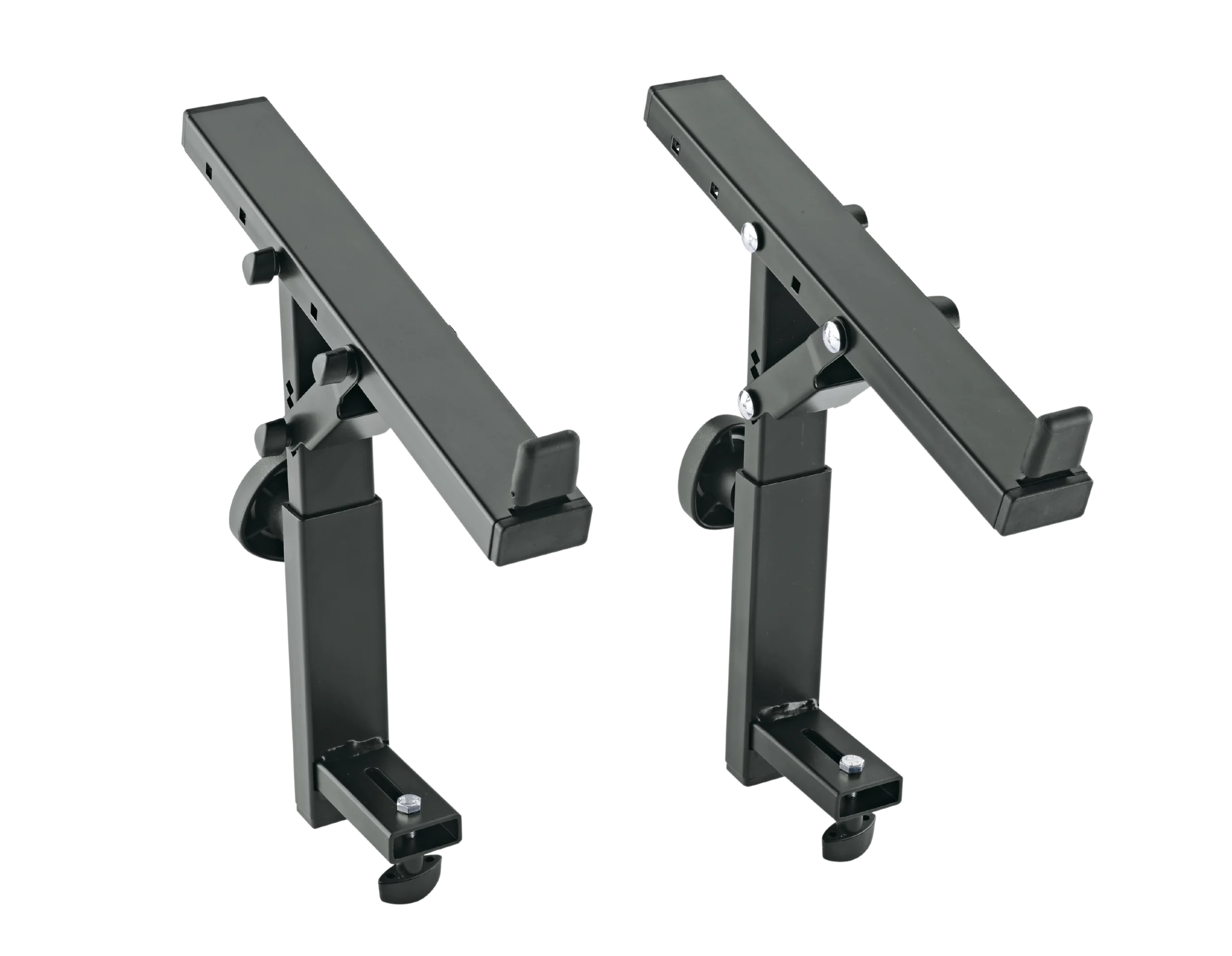 K&M Third Tier Stacker Stand Accessory Black K&M third tier stacker attachment for 18810 and 18820 stands, black finish, front view