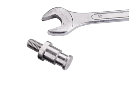 K&M TV-PIN black television monitor mounting pin bracket with adjustment features