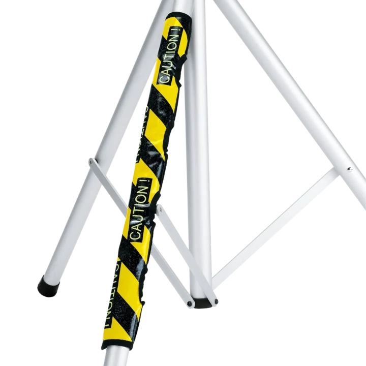 K&M warning strip black and yellow safety tape roll for equipment protection