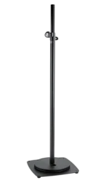 K&M 5kg weight plate for M20 base with structured black finish rear panel view