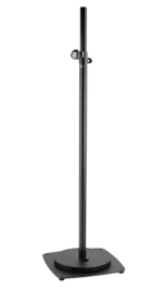 K&M 5kg weight plate for M20 base with structured black finish rear panel view
