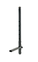 K&M black accessory mounting arm with adjustable ball joint and mounting hardware