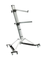 K&M caster set 18806 black dimensional diagram showing measurements and specifications