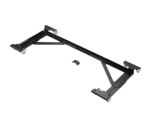 K&M digital piano trolley black steel frame with wheels and adjustable height mechanism