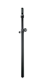 K&M distance rod black finish microphone stand extension accessory front view