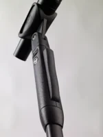 K&M Elegance One Hand Adjustable microphone stand dimensional diagram specifications black