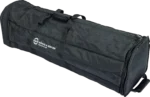 K&M heavy-duty carry case for microphone stands with protective padding and metal hardware