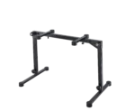 K&M Omega Pro keyboard stand black dimensional specifications and measurements diagram