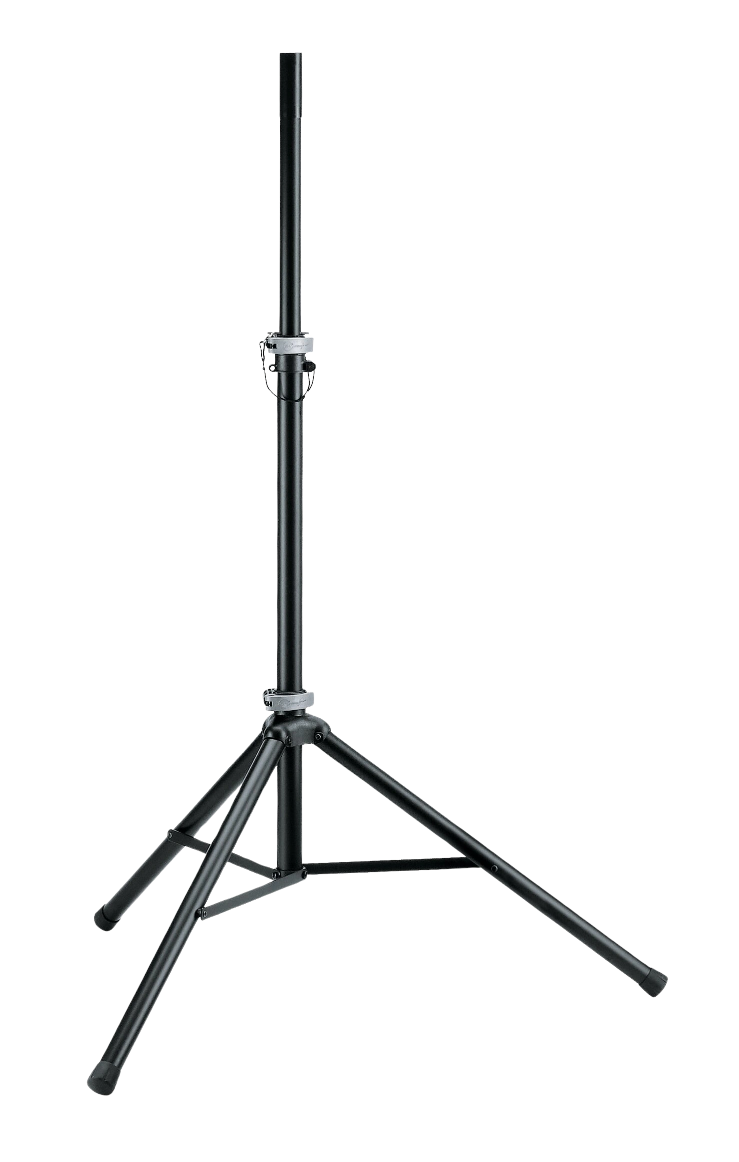 K&M Speaker Stand Black Professional Audio Support K&M black speaker stand with adjustable height and stable base for studio monitoring