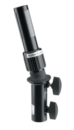 K&M speaker tilt connector black metal mounting bracket front view