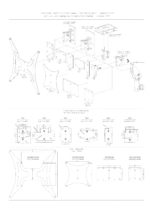 K&M speaker wall mount adapter plate 3 in black finish showing mounting hardware and adjustment features