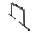 K&M table-style keyboard stand black finish dimensional diagram with measurements