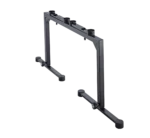 K&M table-style keyboard stand black finish dimensional diagram with measurements
