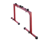 K&M table-style keyboard stand red finish dimensional diagram specifications