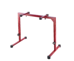 K&M red table-style keyboard stand with sturdy metal frame and adjustable height