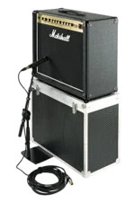 K&M tabletop floor microphone stand with short boom arm dimensional diagram specifications