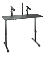 K&M tabletop stand 18803 black mounting surface close-up detail view